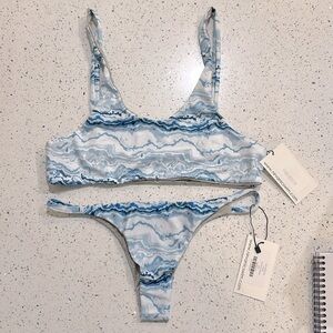 Nirvanic Crystal Wave Malia Top and Hali Bottom Size L